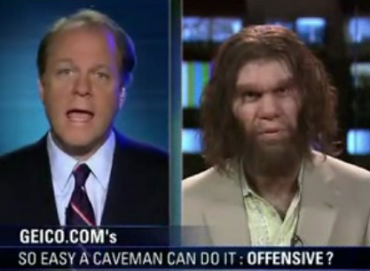 Geico Caveman Gets Cranky